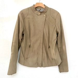 Banana Republic Genuine Leather Suede Moto Jacket